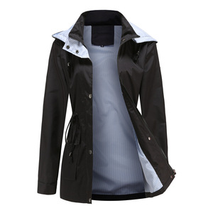 Abrigo de Gabardina con Capucha Desmontable para Otoño e Invierno, Abrigo para Mujer de Talla Grande, Venta al por Mayor - Product Image 6