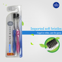 Cepillo de dientes de cerdas suaves para el cuidado de las encías, producto para el cuidado de los dientes, cabezal pequeño, oral, para uso doméstico, 2 unidades
