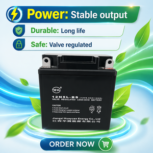 Batterie de moto au plomb 12N5L BS <span class=keywords><strong>YTX5</strong></span> pour scooters - Alimentation rechargeable directe d'usine - Product Image 1
