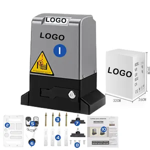 Amerika sıcak satış 1200W itme-çekme 2000KG sürgülü kapı motoru sürgülü kapı motoru zincir sürgülü fabrika kapı motoru ile set