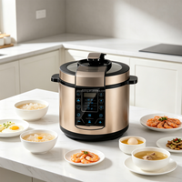 Cuisinière à pression électrique avec verrouillage de sécurité, multifonction, cuve intérieure antiadhésive, libération automatique de la pression