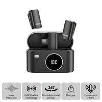 Kabelloses Bluetooth-Lavaliermikrofon für Mobiltelefone mit Großer Reichweite und Geräuschunterdrückung