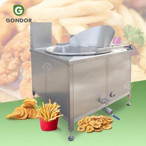 Fully Automatic Industry Batch Coal Deep <b>Fryer</b> Freidora Pellet Banana Onion Fry <b>Machine</b> for Peanuts - Product Image 1