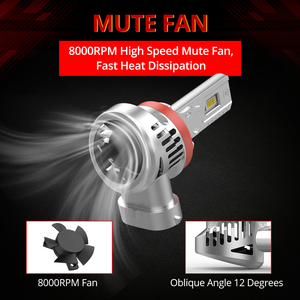 Naoevo 70W 8400lm V03 H8 H9 H10 H11 9012 HB3 HB4 9006 focos 9005 luz H11 Luces H7 faros naoevo Led Xe đầu ánh sáng - Product Image 3