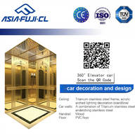 Ascensore per passeggeri dal Design moderno 450-1600kg di trazione senza cambio AC vvf controllo ISO certificato PVC pavimento sollevatore commerciale