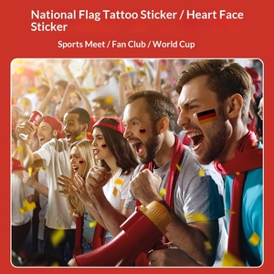 สติกเกอร์ลายธงชาติเม็กซิโก-แคนาดา-สหรัฐอเมริกา ปี 2026 แบบพิมพ์ลายลงบนผิวหนัง สำหรับตกแต่งขอบเสื้อผ้า ลายฟุตบอล ลายสักชั่วคราว - Product Image 2