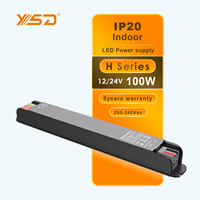 Alimentation électrique à découpage LED ultra-mince et fine, DC12V 24V 48V 5A 8.3A 10A, transformateurs d'éclairage 100W AC100-264V, pour bandes LED