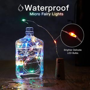 Led chai rượu vang đèn Cổ Tích chuỗi đèn Pin hoạt động IP44 cho Giáng sinh Halloween sinh nhật Wedding party trang trí nội thất - Product Image 3