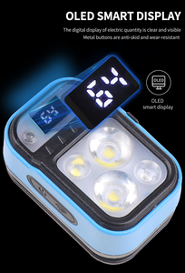 빅 콥 슈퍼 브라이트 1200mAh USB 충전식 IP65 방수 휴대용 조절 가능한 빔 LED 헤드램프 300-499M 범위 조광 가능 - Product Image 6