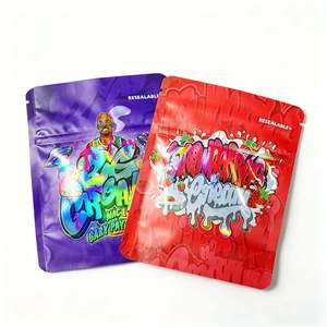 Sachet personnalisé anti-ouverture enfant avec fermeture éclair CR, opaque, anti-odeur, à fond plat, en matériau de qualité alimentaire, idéal pour les bonbons gélifiés (fabrication usine) - Product Image 4