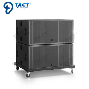 Subwoofer professionnel double 18 pouces 2400W puissant à forte pression sonore pour spectacles en extérieur - Meilleures ventes - Product Image 1