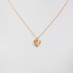 Collier pendentif simple de luxe pour femme, cadeau de fiançailles, cœur sous vide, or 14 carats, 3 griffes, 1ct 2ct 3ct, pendentif en moissanite taille cœur - Product Image 3