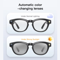 Gafas Inteligentes Q8 con IA, Cámara 4K de 8MP, Lentes con Tinte Automático, Transmisión Wi-Fi V5.3, Llamadas Inalámbricas, Música, Altavoces HD, Control por Voz, 290mAh