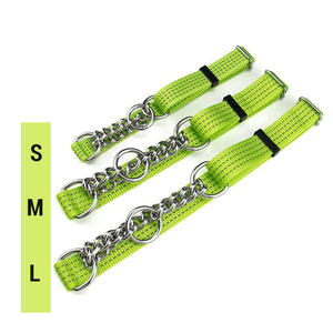 Collares reflectantes de nailon suave ajustables para mascotas, cadena de acero inoxidable, Collar de perro Martingale de liberación rápida - Product Image 6