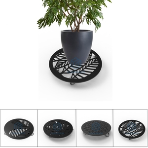 Déplacement d'usine en métal avec des roues plantent le chariot de chariot pour des arbres de jardin et des boîtes de planteur - Product Image 2