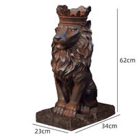Moules en plastique ABS pour statues de lions en béton, pour jardin, de bonne qualité, pour sculptures décoratives d'extérieur