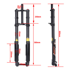 DNM USD-8C vélo de descente <span class=keywords><strong>fourche</strong></span> avant épaule ressort d'huile amortisseur course 200mm moto électrique <span class=keywords><strong>fourche</strong></span> avant vélo - Product Image 6