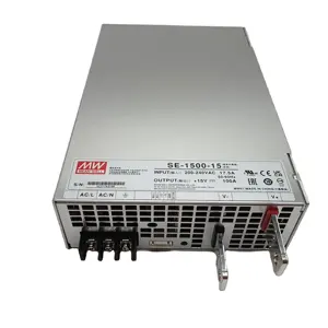 אספקת חשמל פלט יחיד 1500W 5V 12V 15V 24V 27V 48V SE-1500 סדרת SE-1500-15 100A באר ממנה