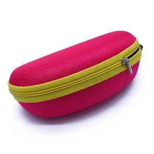 Estuche de gafas de sol portátil personalizable con cremallera Carcasa dura EVa Protector Logotipo personalizado gratis Caja de gafas Estilo clásico - Product Image 6