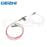 Interruptor óptico de fibra Mecánica 1x2 multimodo monomodo con enganche y sin enganche con conector Fc/LC/ST/SC