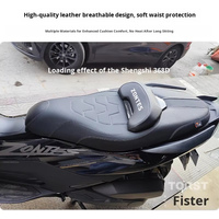 FOMOKER Coussin de Selle Universel Personnalisé pour Moto, Ensemble Complet ZONTES 150D 350D 368D, Mousse Haute Résilience de Remplacement, Qualité Usine
