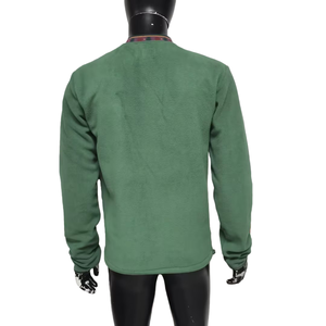 Chemise pour homme en coton 100% à double épaisseur, vintage, délavée au soleil, à manches gaufrées, col rond, impression sérigraphique - Product Image 6