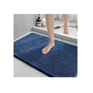 Sneldrogende Antislip Badmat Voor Volwassenen Op Maat Gemaakte Luxe Hypoallergene Microfiber Chenille Vloerkleed Zacht En Duurzaam Badhanddoek