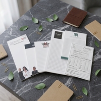 Bloc-notes A5 personnalisé avec design de dessin animé, lignes horizontales, liste de choses à faire, planification quotidienne du travail, bloc-notes de bureau