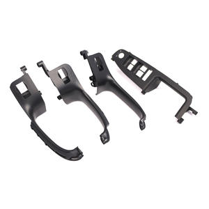 Poignées intérieures de porte Audi A4 B6 B7 2002-2008, noires, ABS, lot de quatre pièces, pièces de rechange - Product Image 3