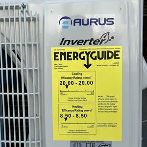 เครื่อง1ton 12000btu ขนาดเล็ก110V/60Hz, R32 Full DC อินเวอร์เตอร์สาม WIFI เครื่องสมาร์ทแอร์ความร้อน Seer 17 ETL ahri จดทะเบียน - Product Image 3