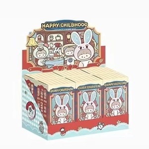 100% Original Authentique Série HAPPY CHILDHOOD Boîte Mystère Peluche Jouet Visage en Vinyle Décoration de Mode Collection Modè<span class=keywords><strong>le</strong></span> Cadeau pour Enfant - Product Image 1