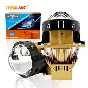Faros Delanteros con Lente de Proyector LED BI de Alta Potencia Chenlang de 130 W, Fácil Instalación, Láser de 3.0 Pulgadas con Dos Tubos de Cobre, Ojos de Ángel LED - Product Image 1