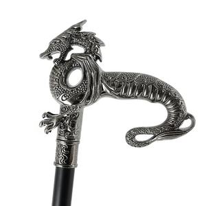 Silber praktische Metallhandwerk Halloween-Geschenk Stock Selbstverteidigungsstock Blinder Gehstock Stock für Männer - Product Image 6