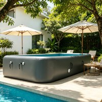 Piscine gonflable hors sol à structure rigide Drop Stitch, grande piscine gonflable extérieure, prix d'usine