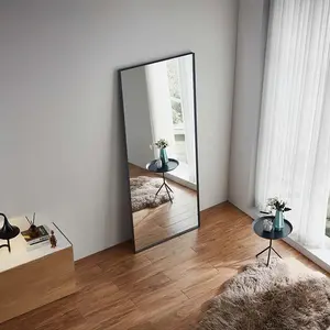 Long Full Length Body Stand Dressing Mirror Bedroom Wall Standing Floor Aluminum Frame Large Decoration Mirrors