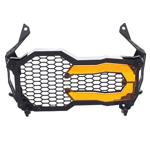 Para <span class=keywords><strong>BMW</strong></span> R1200GS R <span class=keywords><strong>1200</strong></span> GS 1200GS 1250GS R1250GS LC ADV Adventure, Rejilla Protectora de Faro Delantero Tipo Panal de Abeja con Luz LED - Product Image 1