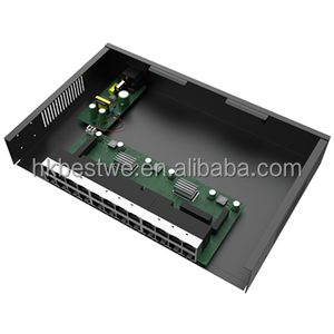 China Factory 24-Port 100Mbps Fast Desktop Network Switch <b>Rack</b> Mountable High Performance Switch - Product Image 6