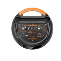 Système de sonorisation PA avec trois enceintes de 8,5 pouces pour l'extérieur, enceinte tour avec woofer pour karaoké, boîte audio sans fil BT, sortie 25W, RGB