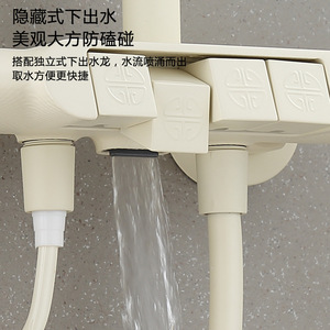 Marshal Cream-<b>Style</b> Thermostatic Shower Set Single Handle Rain Spray Ceramic Valve White Pressure-Boosting Shower <b>Head</b> - Product Image 1