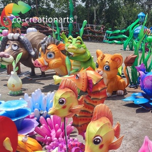 Linterna de temática navideña, farol de tela de caballo volador de Zigong - Product Image 4