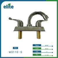Elite Kitchen Faucet 4-Inch Zinc Body Copper Valve Stainless Steel Panel Easy Installation Household Use - Product Image 1