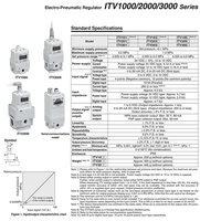 2025 Régulateur électro-pneumatique ITV2050-31F2BS3 vanne de découpe laser proportionnelle ITVX2030-313CL pour machines de découpe laser