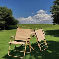 Ensemble table et chaises pliantes portables en gros, mobilier d'extérieur robuste en tissu Oxford pour le camping, la randonnée et les activités de plein air