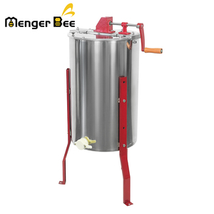 Extracteur de miel manuel Menger Bee 3 cadres EX-03S, cuve en acier inoxydable 201/304, paniers intérieurs, pieds, robinet à miel en plastique 38cm - Product Image 2