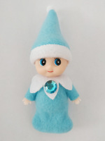 Mignon Mini feutre noël bébé elfe poupée ornement artisanat avec chapeau écharpe vinyle jouets décorations de noël fournitures cadeaux pour les enfants