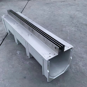 En1433 Standard Couvertures cachées Gouttière de vidange Système de drainage extérieur Canal de drainage d'allée avec couvercle fendu en acier inoxydable - Product Image 4