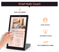 Tablette tactile Android LCD de 10,1, 15,6 et 18,5 pouces pour restaurant, avec support de table, pour menu et kiosque