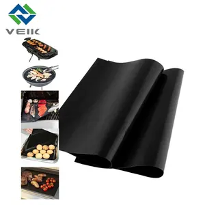 Hete Verkoop Gemakkelijk Schoon Te Maken Anti-Aanbaklaag Herbruikbare Bbq Kookgrill Mat Set Van 3