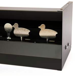 Cible de tir de chasse personnalisée en usine, à réinitialisation automatique, 22*49 cm, en forme de canard, en alliage durable, pour entraînement extérieur, accessoire argenté pour tir au pistolet à billes - Product Image 4