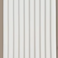 Les lignes d'ondulation de l'eau de mur de fond de TV de panneau de grille de PVC peuvent être peintes